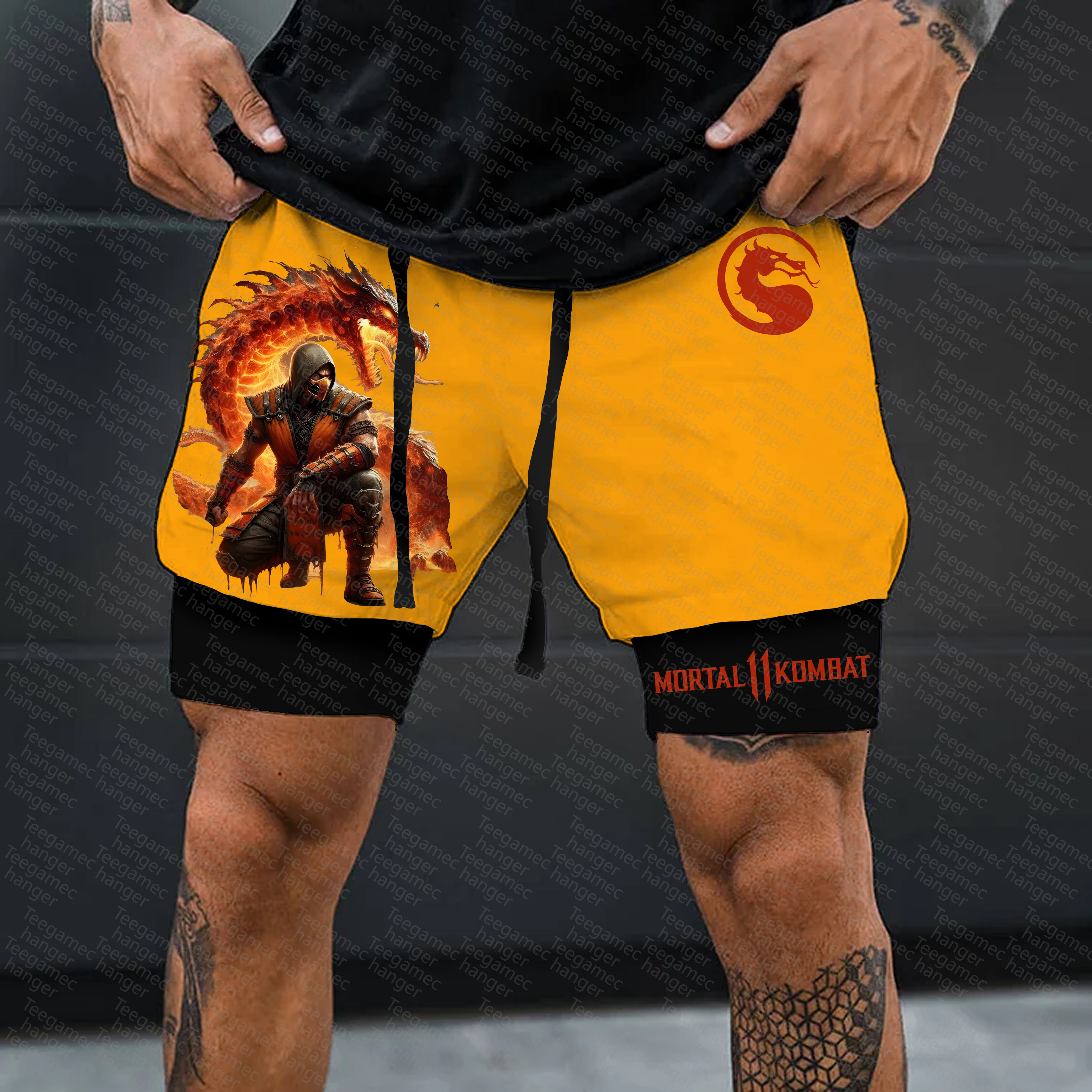 Unisex  “Mortal Kombat” Casual   Streetwear Shorts