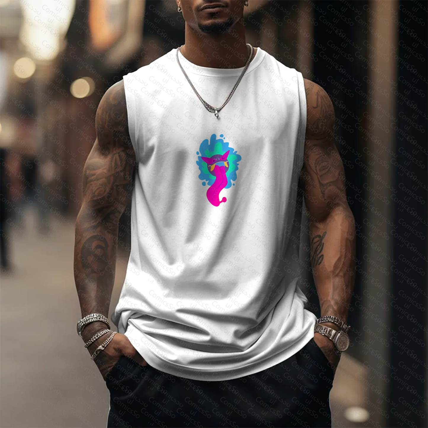 Unisex  “Pokémon” Casual Anime  Tank Top