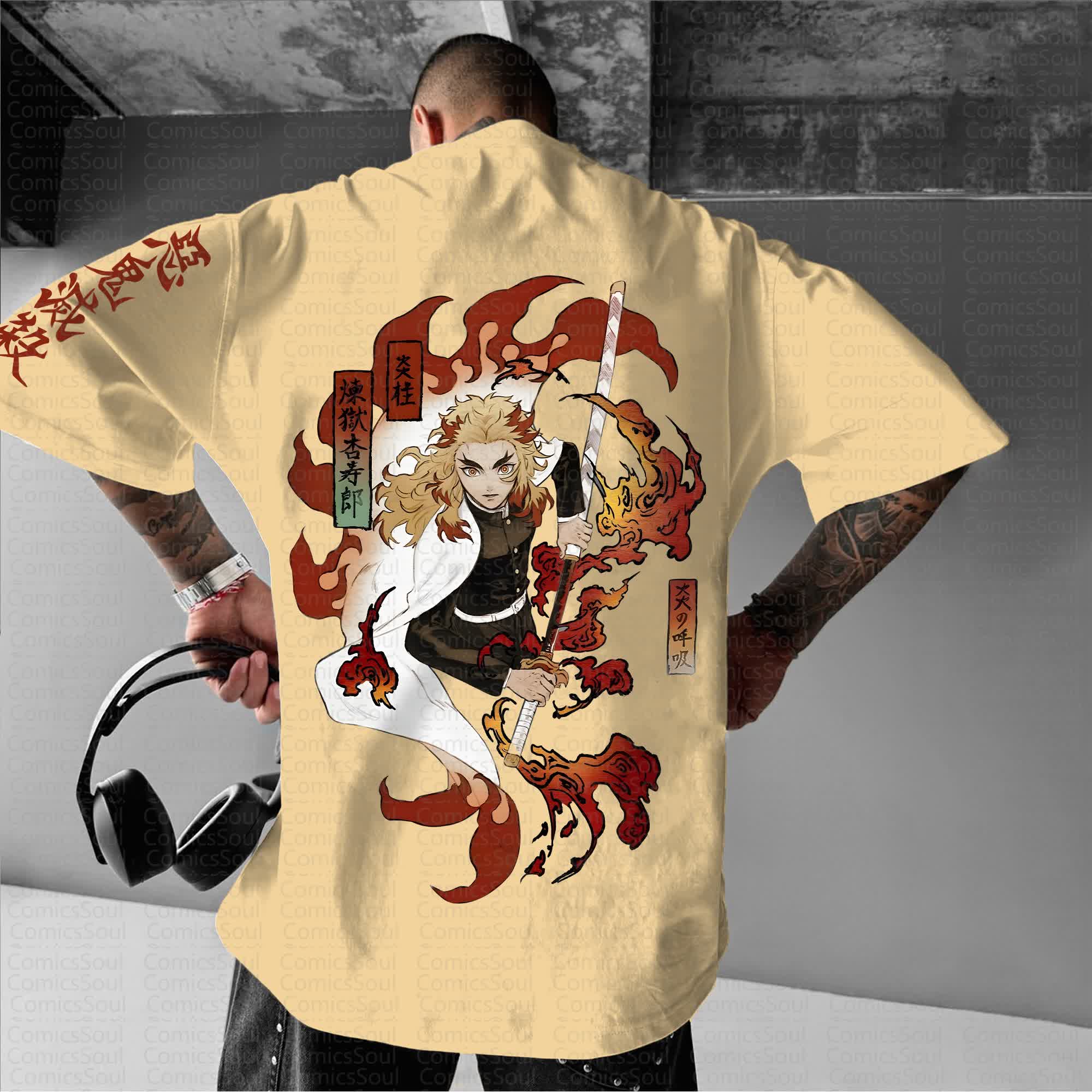 Unisex Anime Inspired Vintage T-Shirt丨Demon Slayer