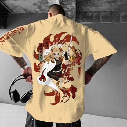 Unisex Anime Inspired Vintage T-Shirt丨Demon Slayer