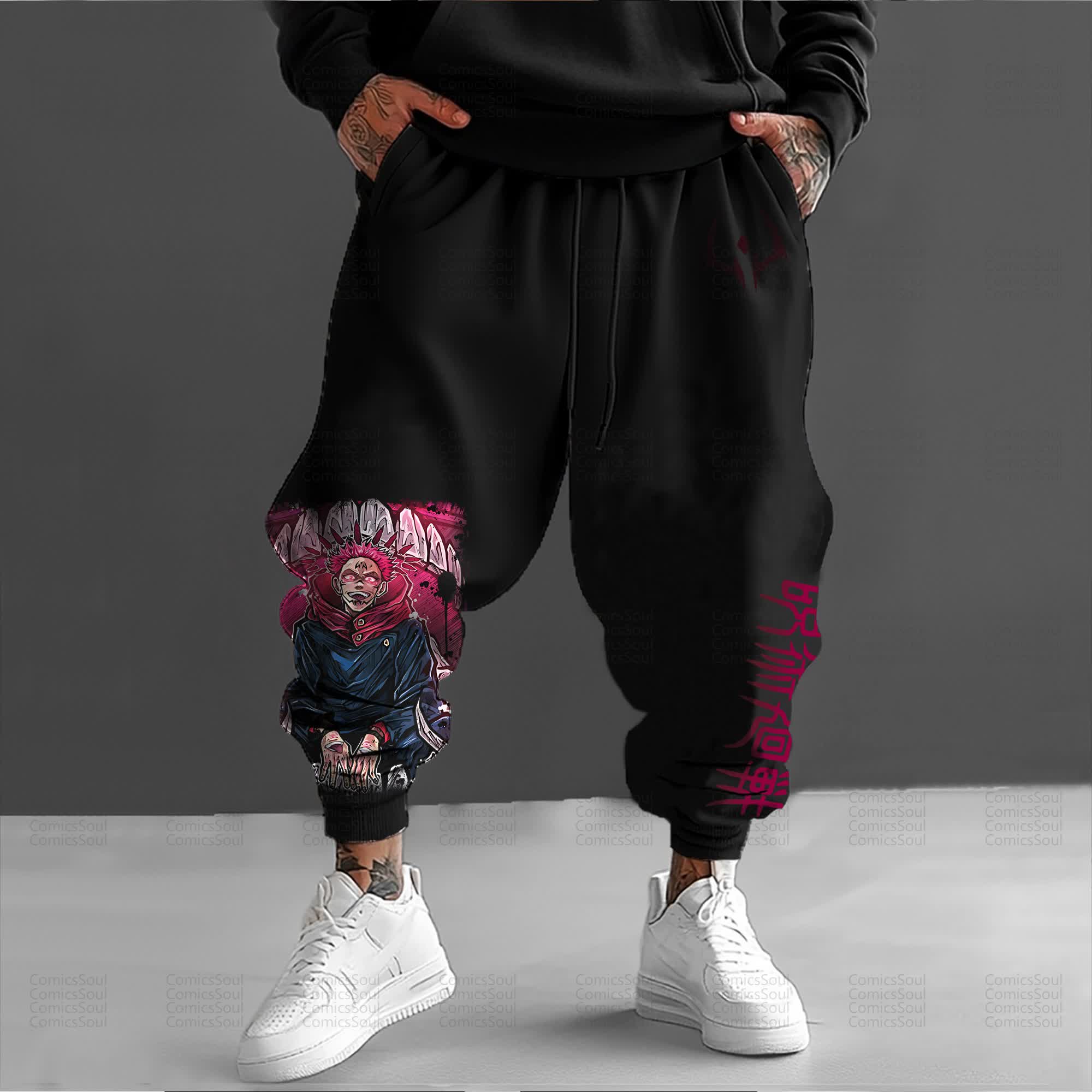 Unisex Anime Inspired Vintage Pants丨Jujutsu Kaisen