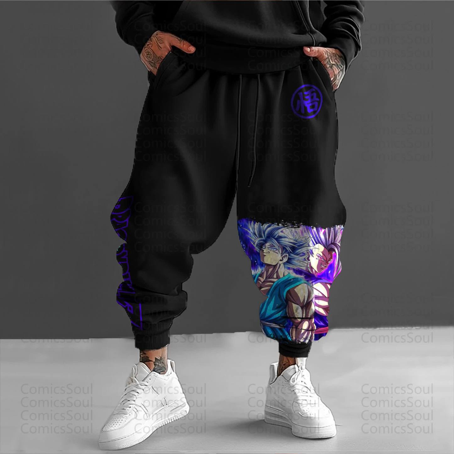 Unisex Anime Inspired Vintage Pants丨Demon Slayer X Pokémon