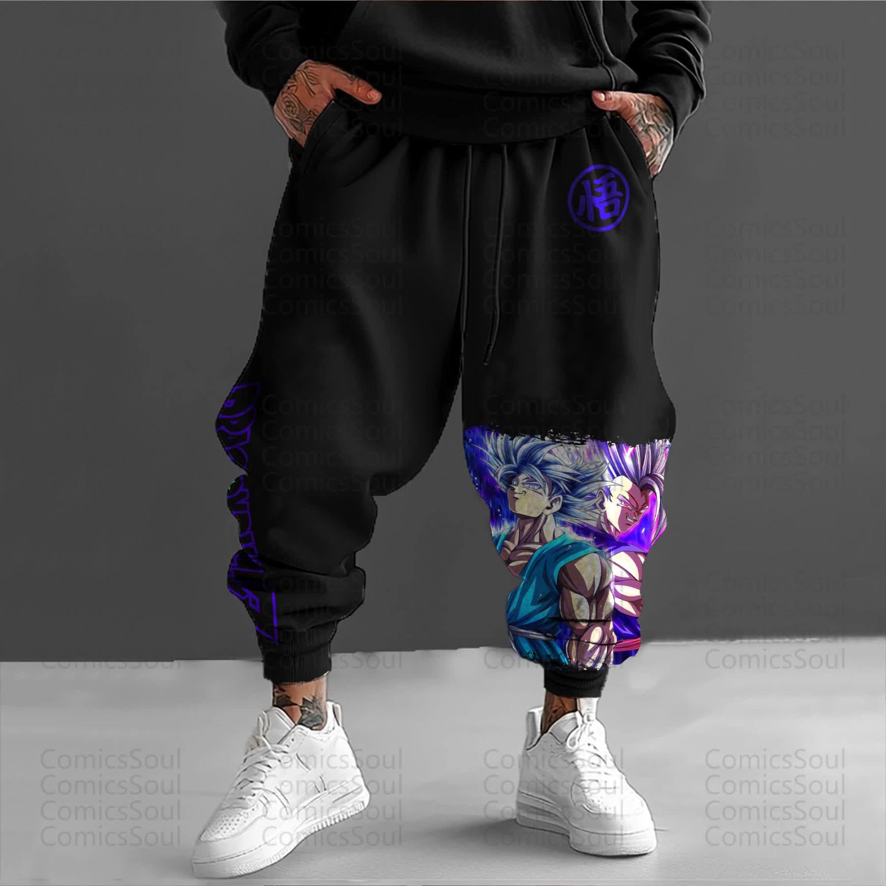 Unisex Anime Inspired Vintage Pants丨Demon Slayer X Pokémon