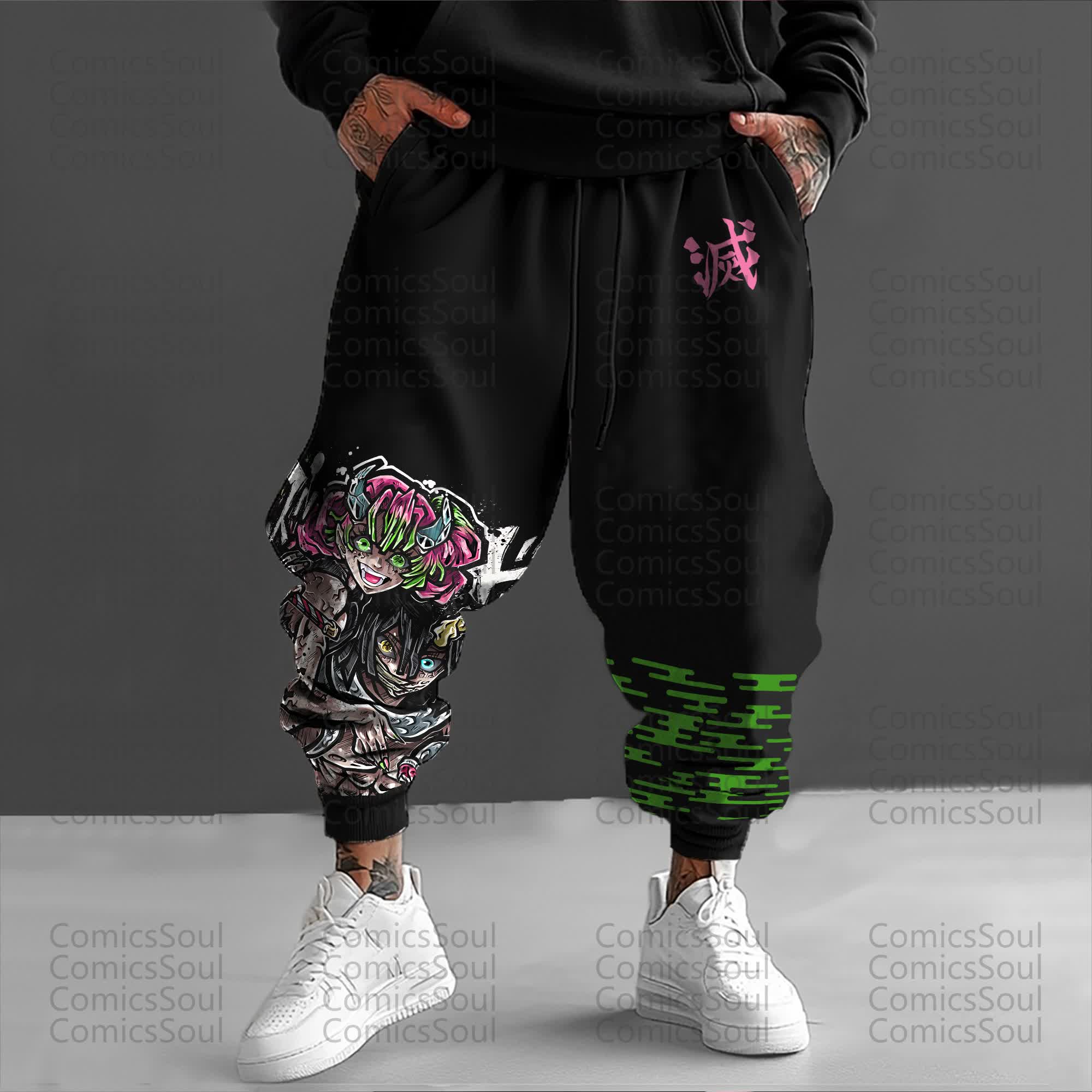 Unisex Anime Inspired Vintage Pants丨Demon Slayer