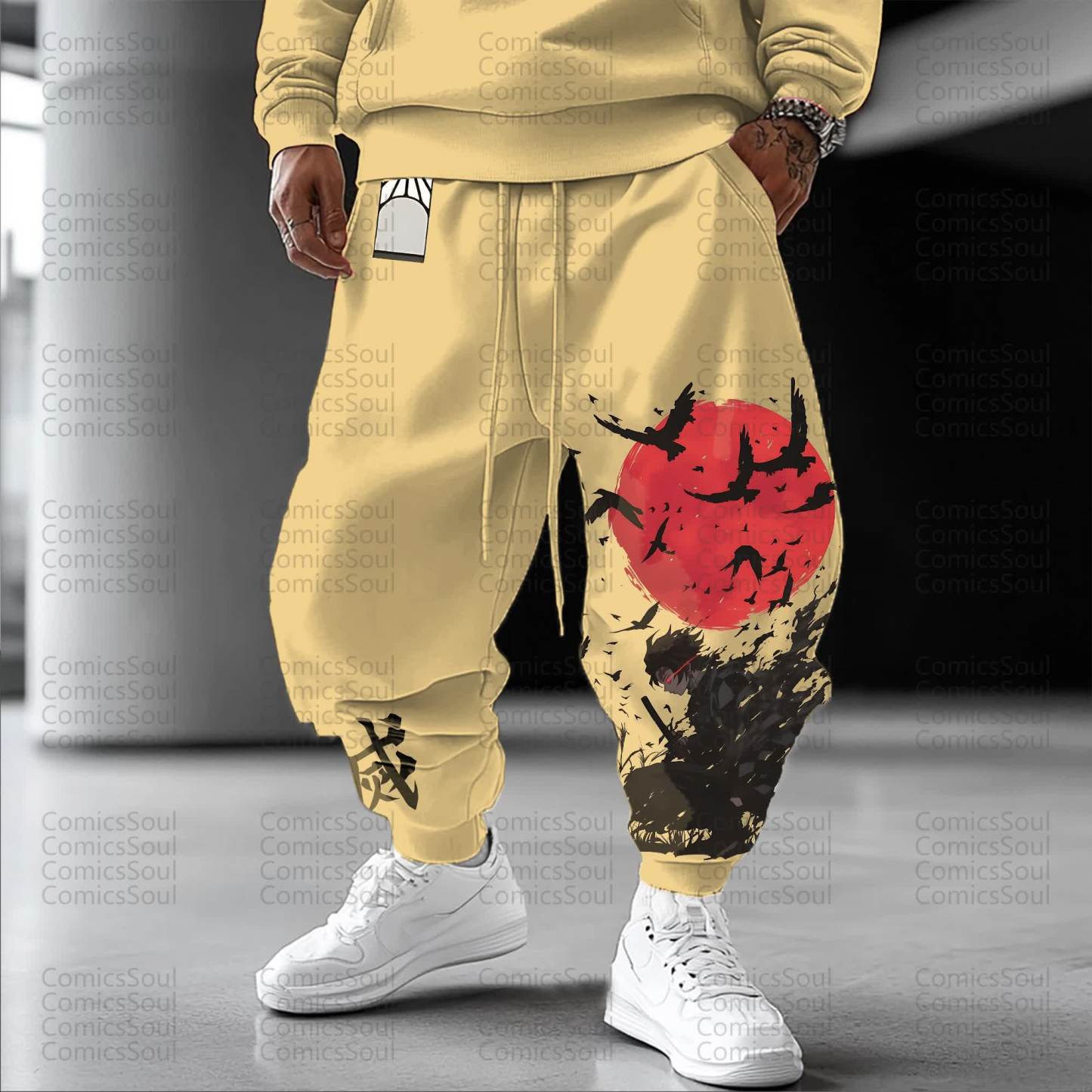 Unisex Anime Inspired Vintage Pants丨Demon Slayer X Pokémon