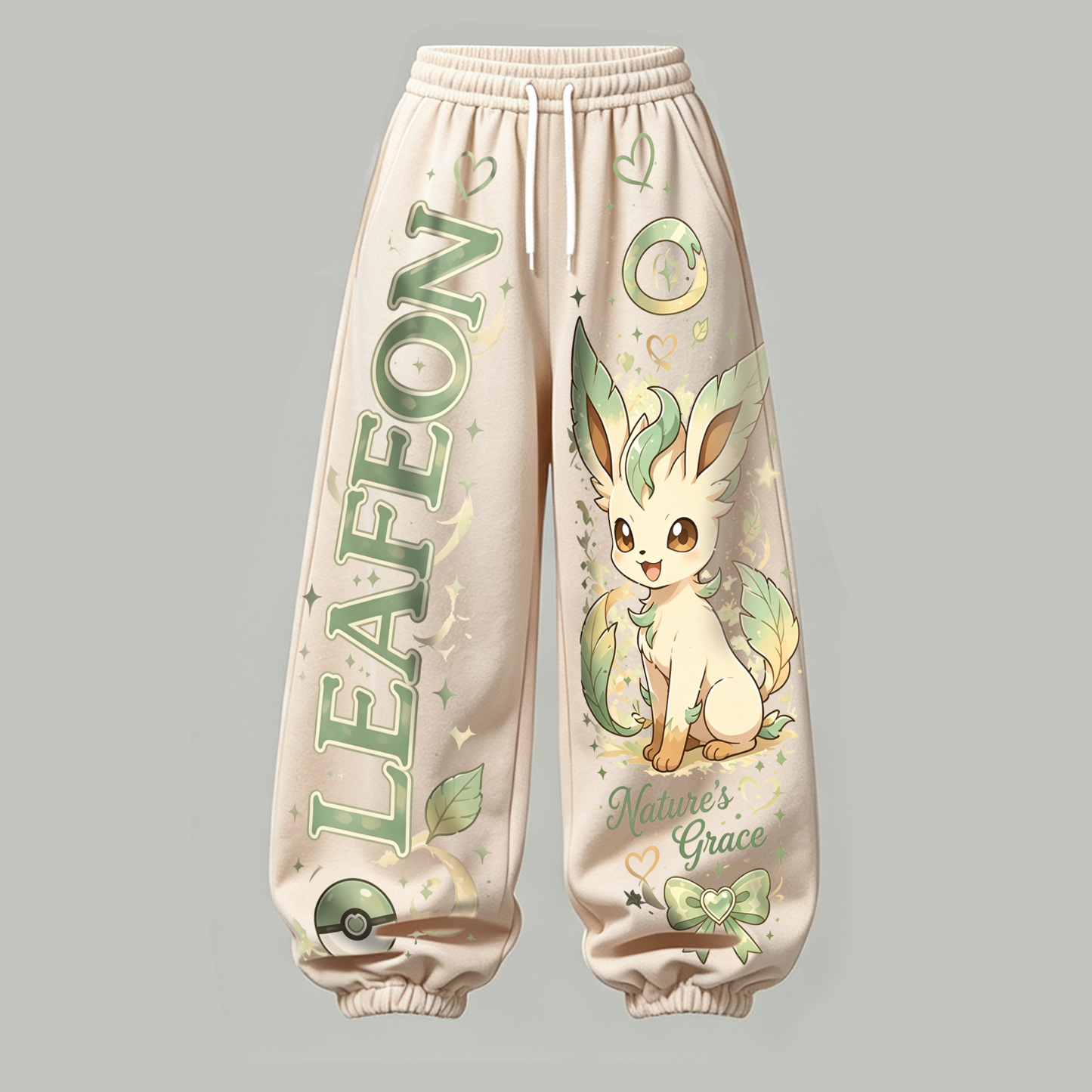 Pokémon Cropped Long Sleeve Hoodie & High Waist Jogger Pants Two Piece