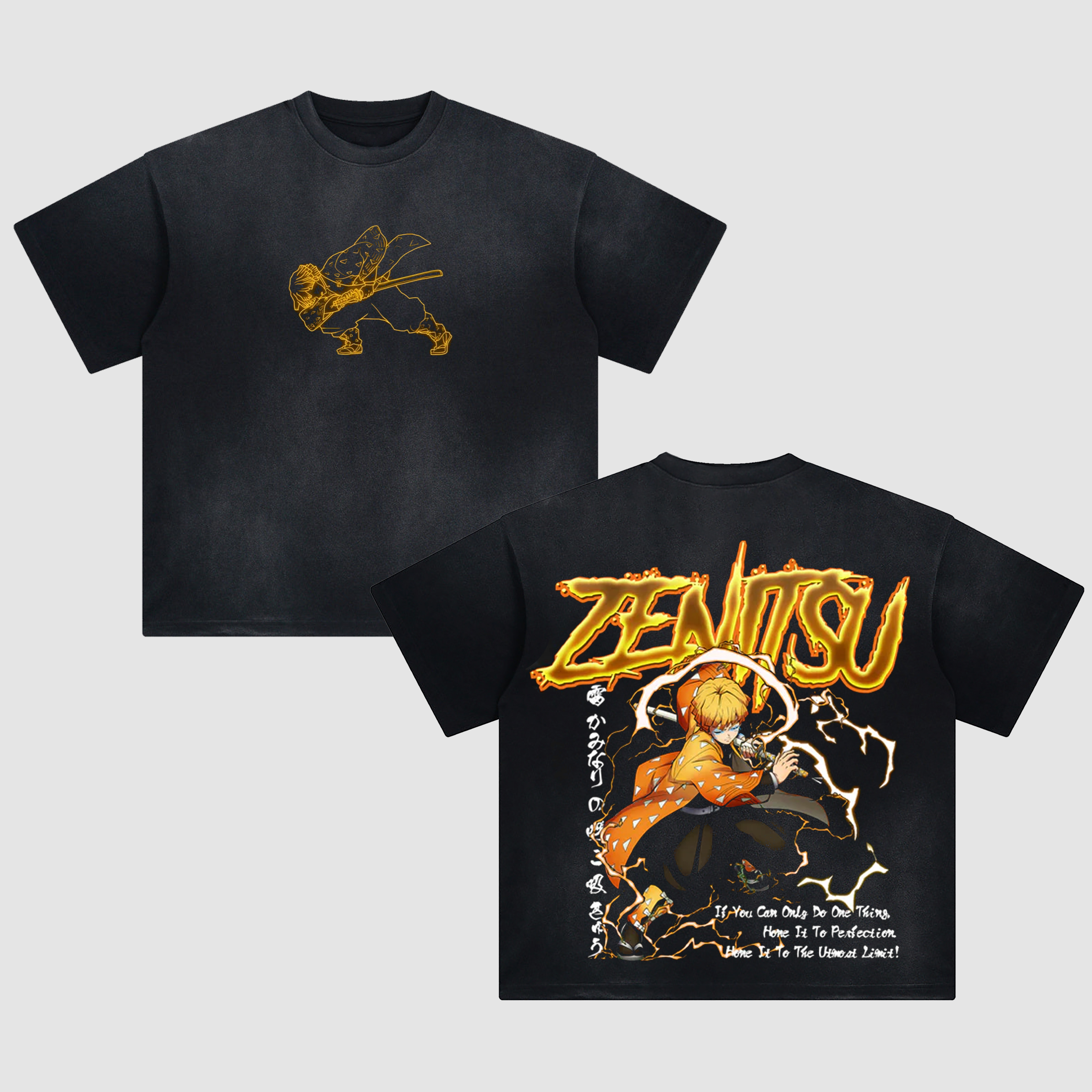 Unisex Fit ANIME Washed T-Shirt