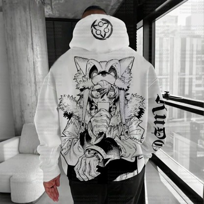 Unisex Graphic Streetwear Vintage Plush Hoodie