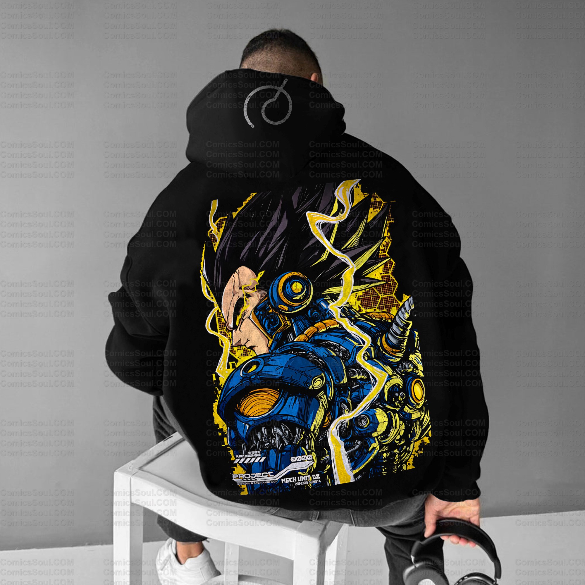 Plus Velvet Unisex Anime Graphic Streetwear Vintage Hoodie