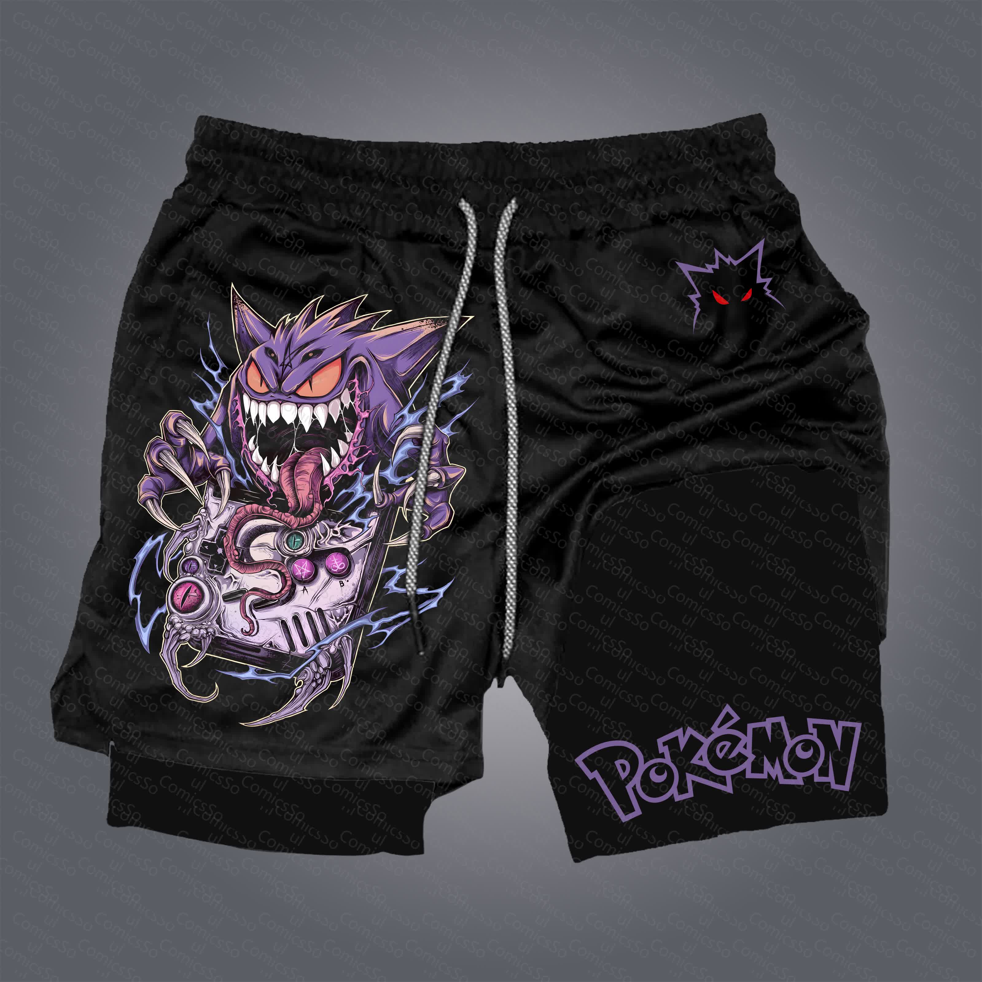 Unisex  “Pokémon” Casual Anime Streetwear Shorts