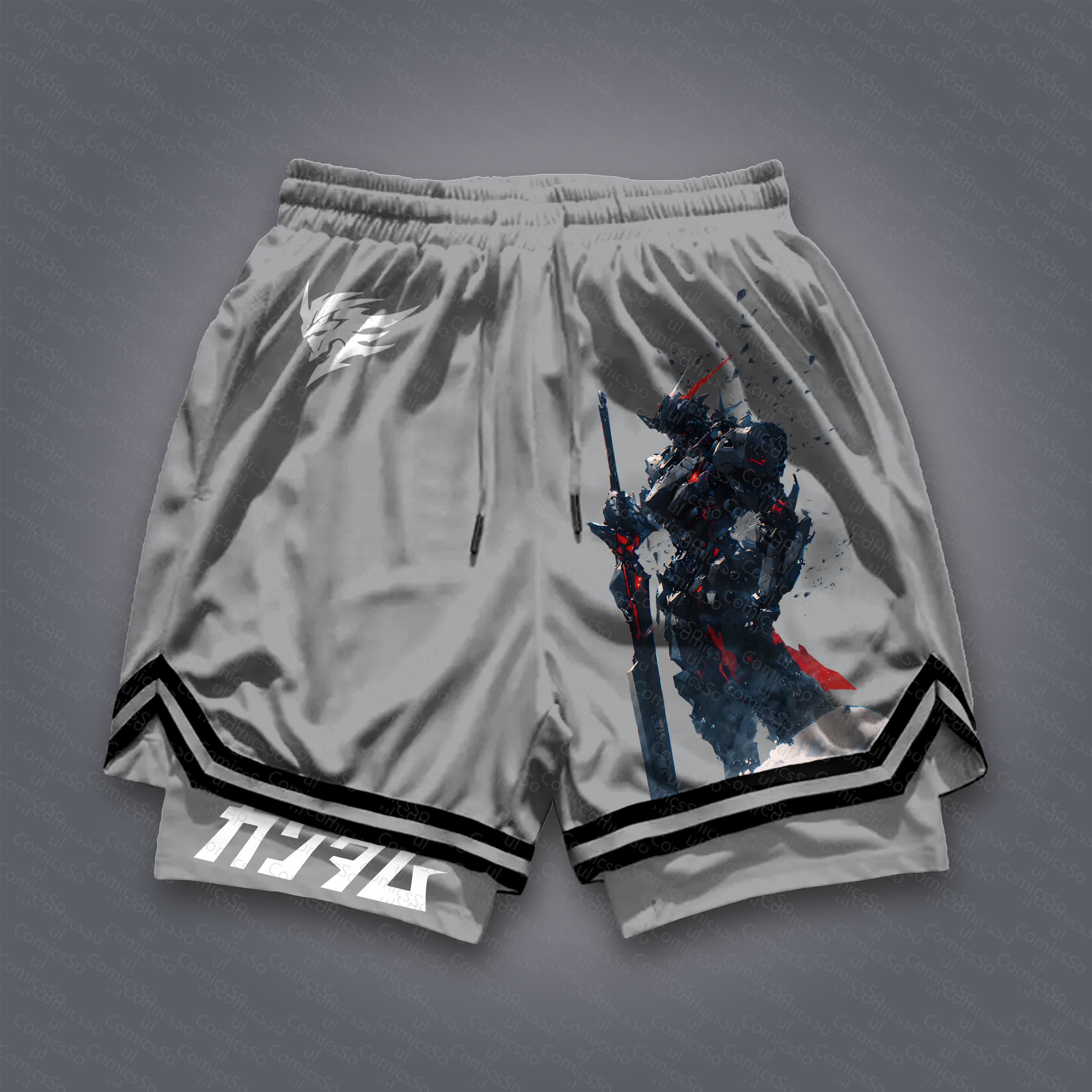 Unisex  “Gundam Series” Casual Anime Streetwear Shorts