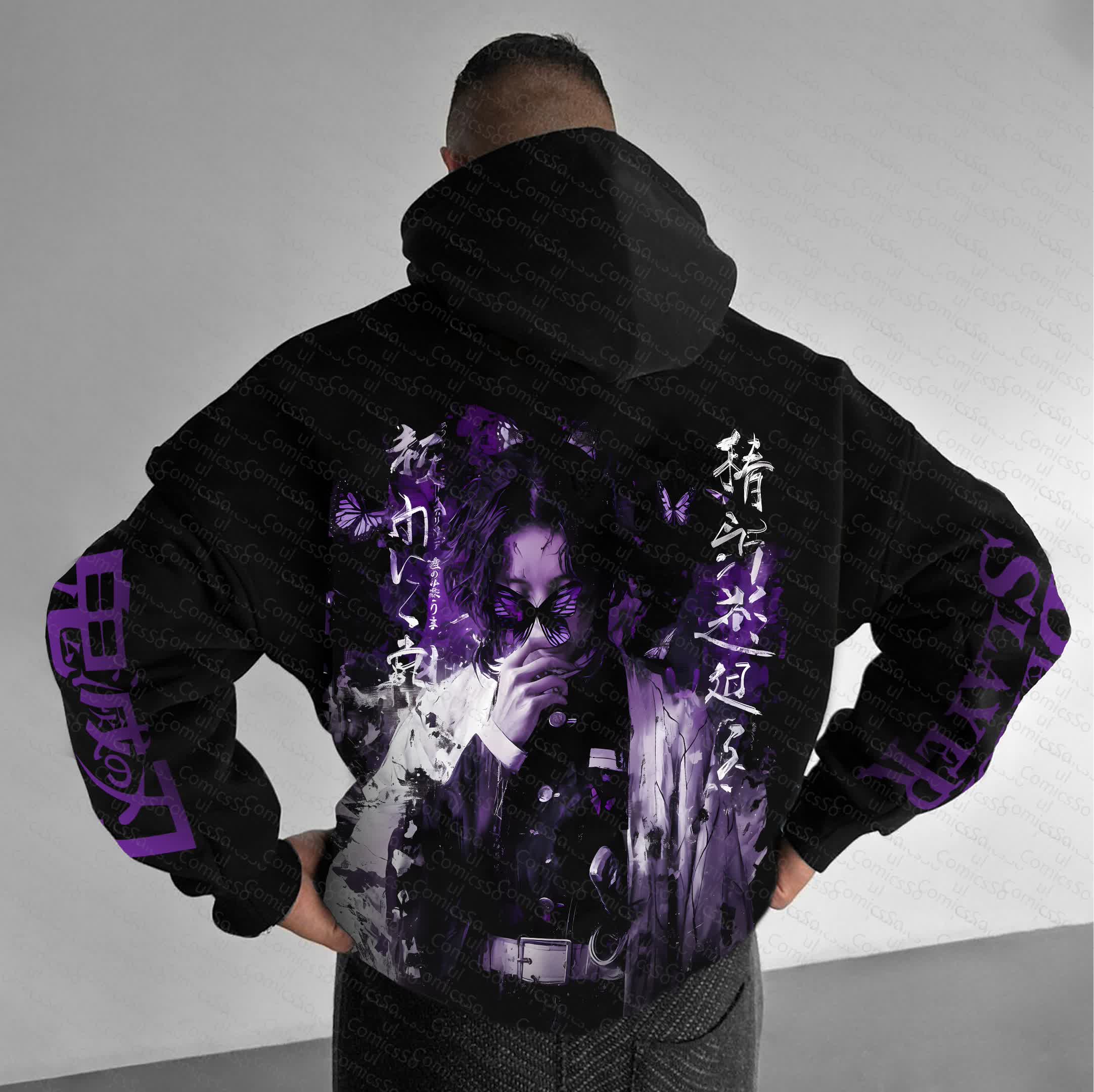 Unisex “Demon Slayer” Anime Graphic Streetwear Vintage Hoodie