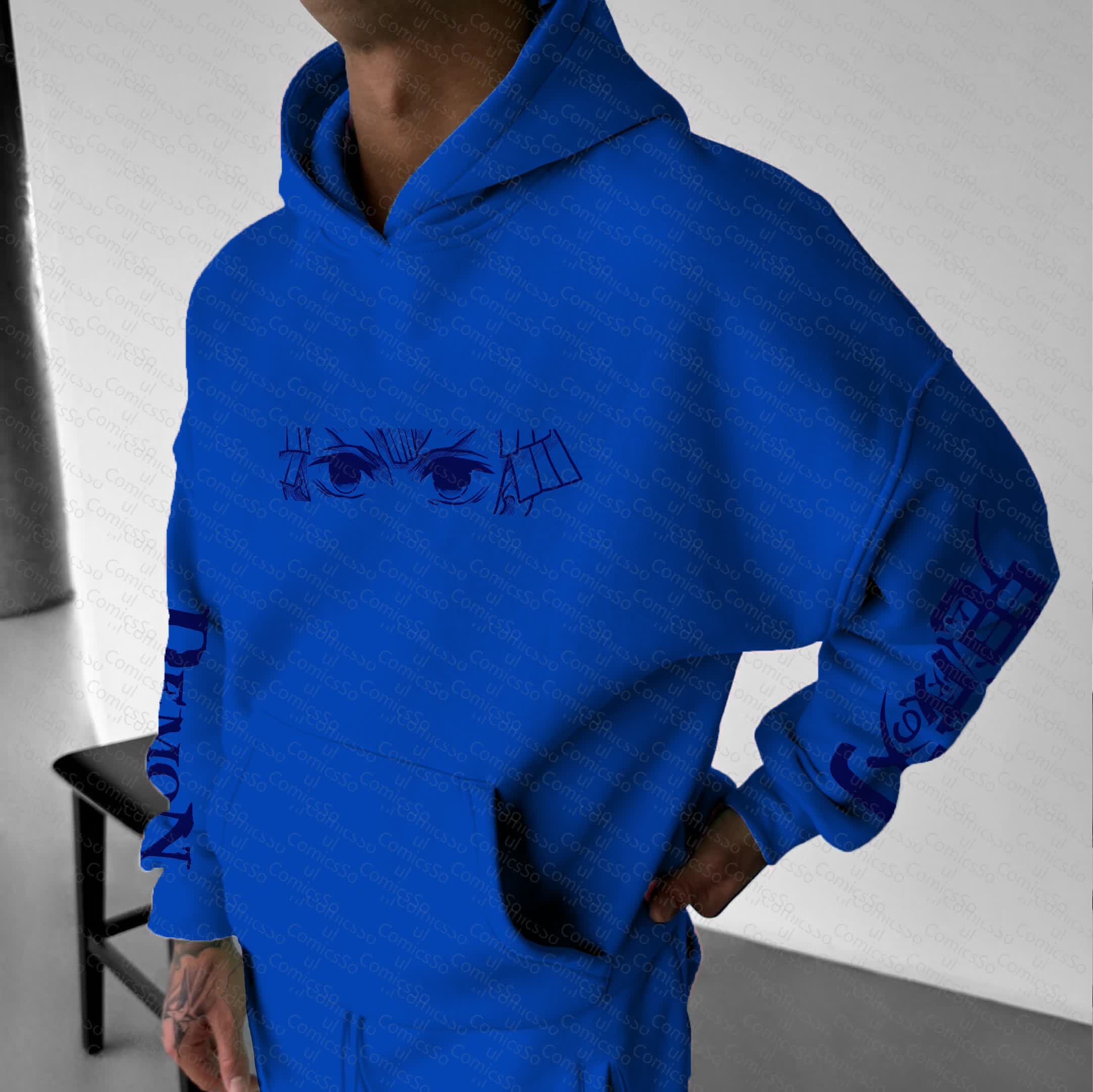 Unisex “Demon Slayer” Anime Graphic Streetwear Vintage Hoodie