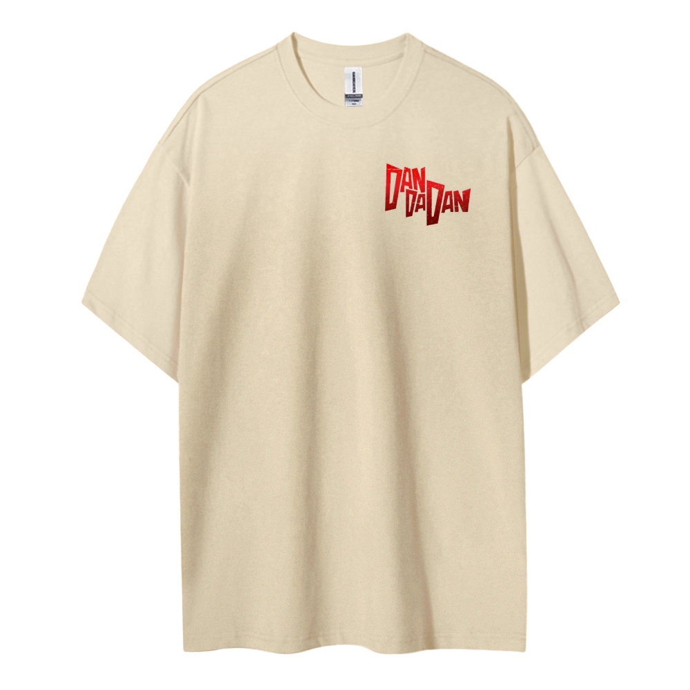 DANDADAN Cotton Unisex Round Neck Anime T-shirt