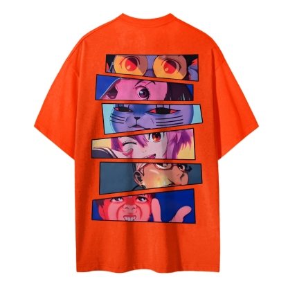 DANDADAN Cotton Unisex Round Neck Anime T-shirt
