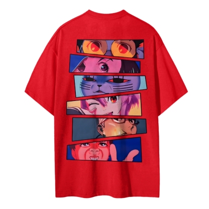 DANDADAN Cotton Unisex Round Neck Anime T-shirt