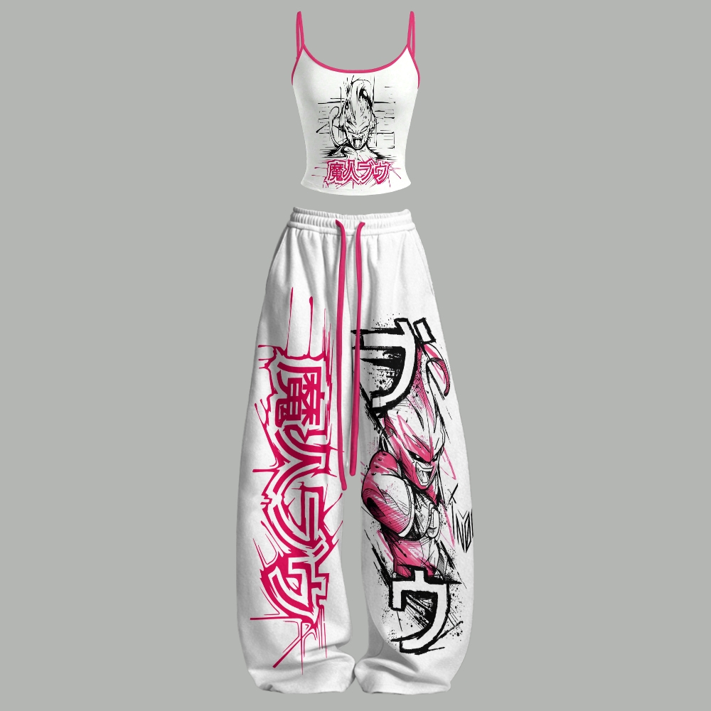 "Dragon Ball" Top & Elasticated Trousers Two-Piece Set