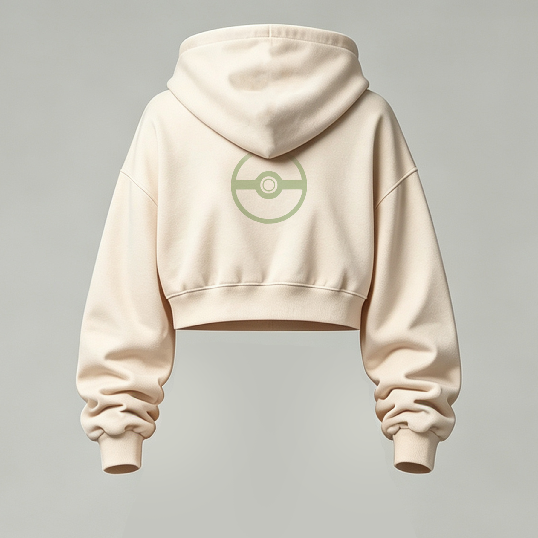 Pokémon Cropped Long Sleeve Hoodie & High Waist Jogger Pants Two Piece