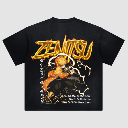 Unisex Fit ANIME Washed T-Shirt