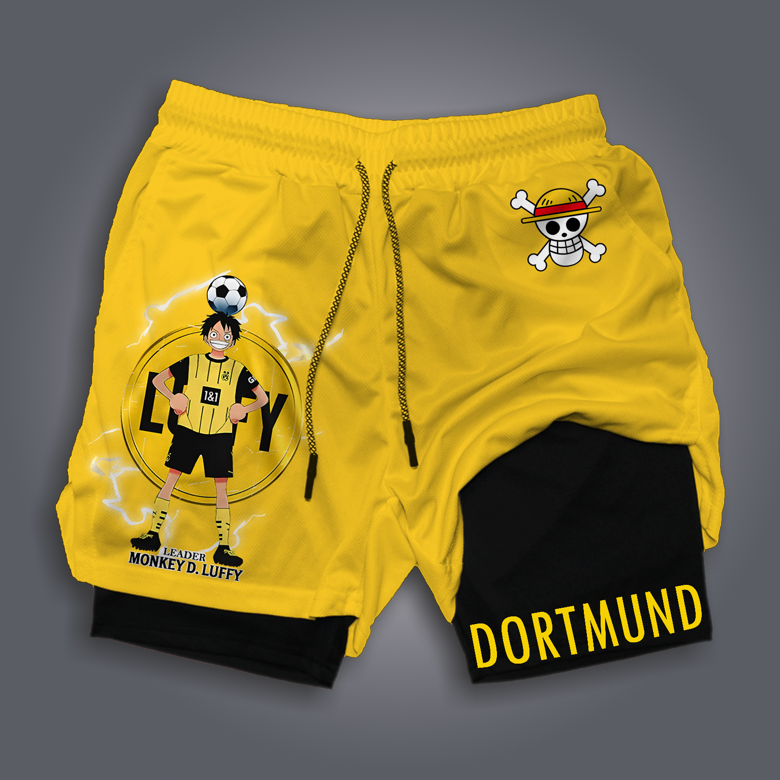 Unisex Vintage  Shorts | Borussia Dortmund x One Piece 