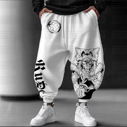 Unisex Anime Inspired Vintage Plush Pants
