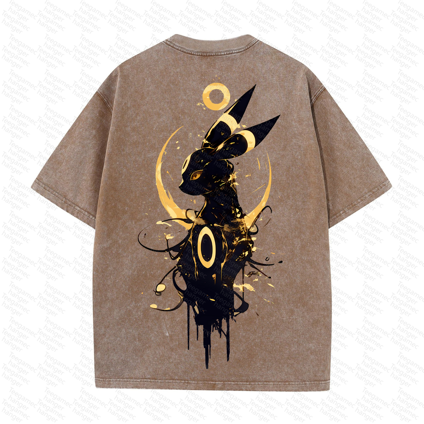 Unisex High Quality Inspired Vintage Washed 3D Direct Injection T-Shirt