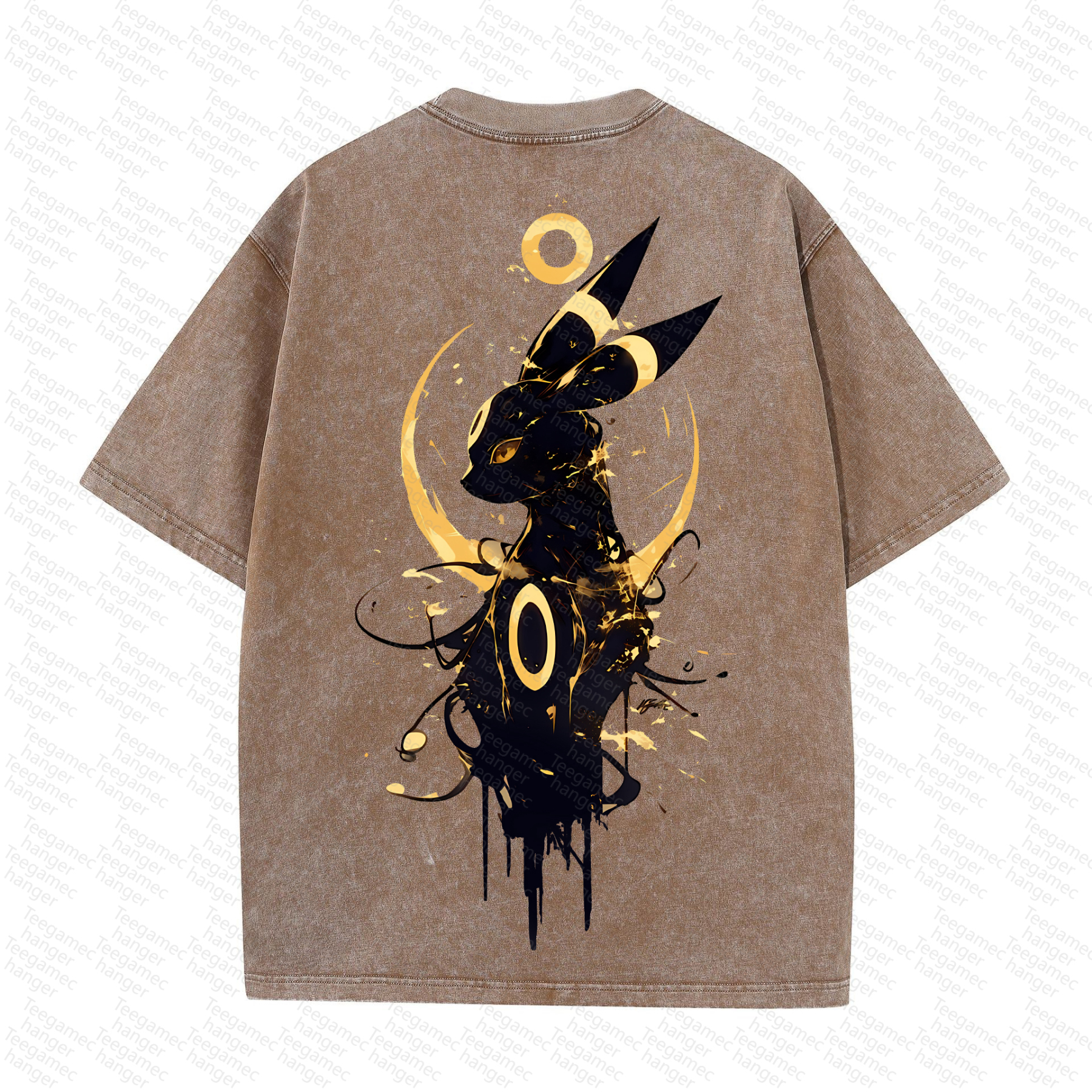 Unisex High Quality Inspired Vintage Washed 3D Direct Injection T-Shirt