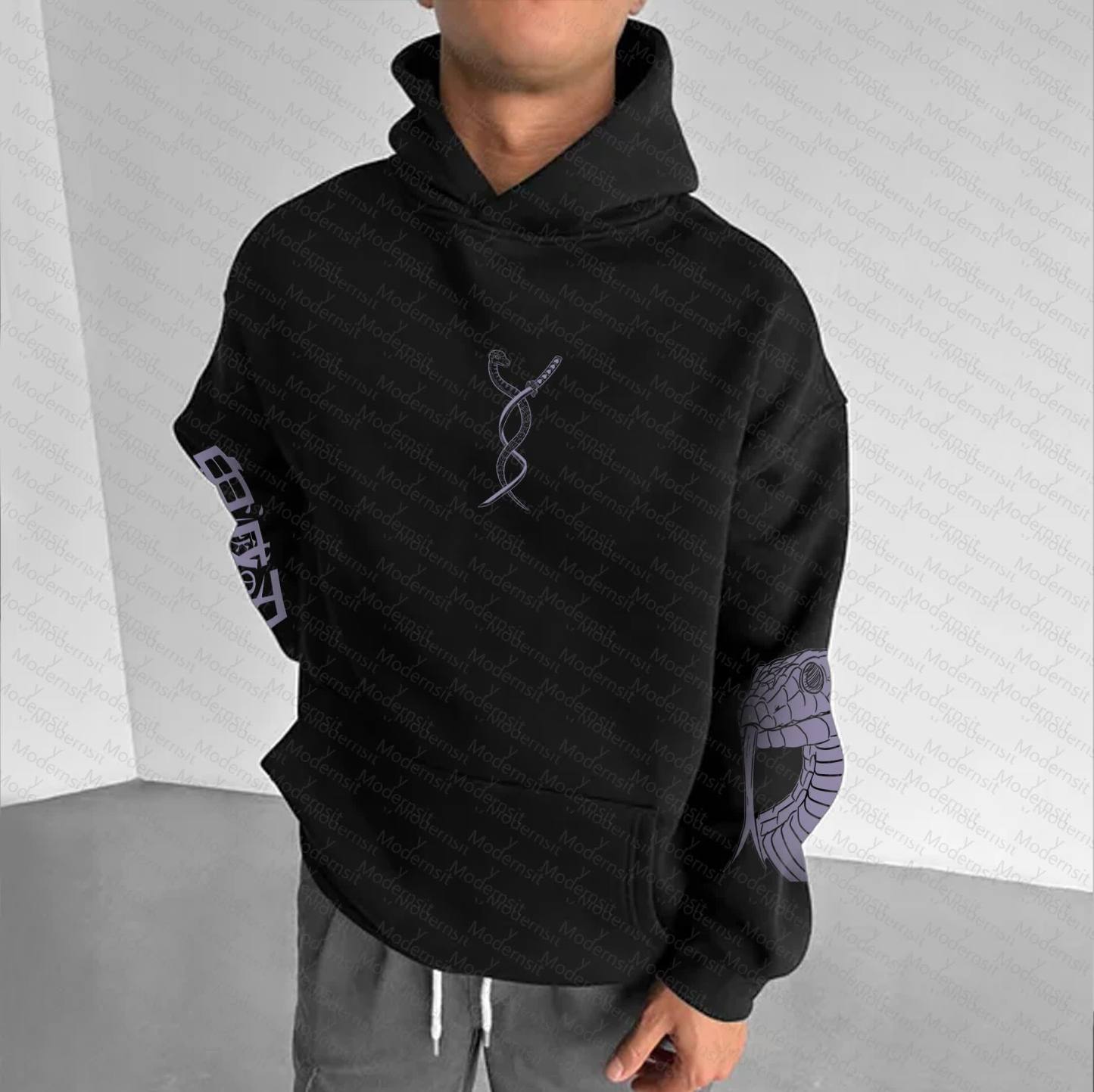 Unisex “Demon Slayer” Anime Graphic Streetwear Vintage Hoodie