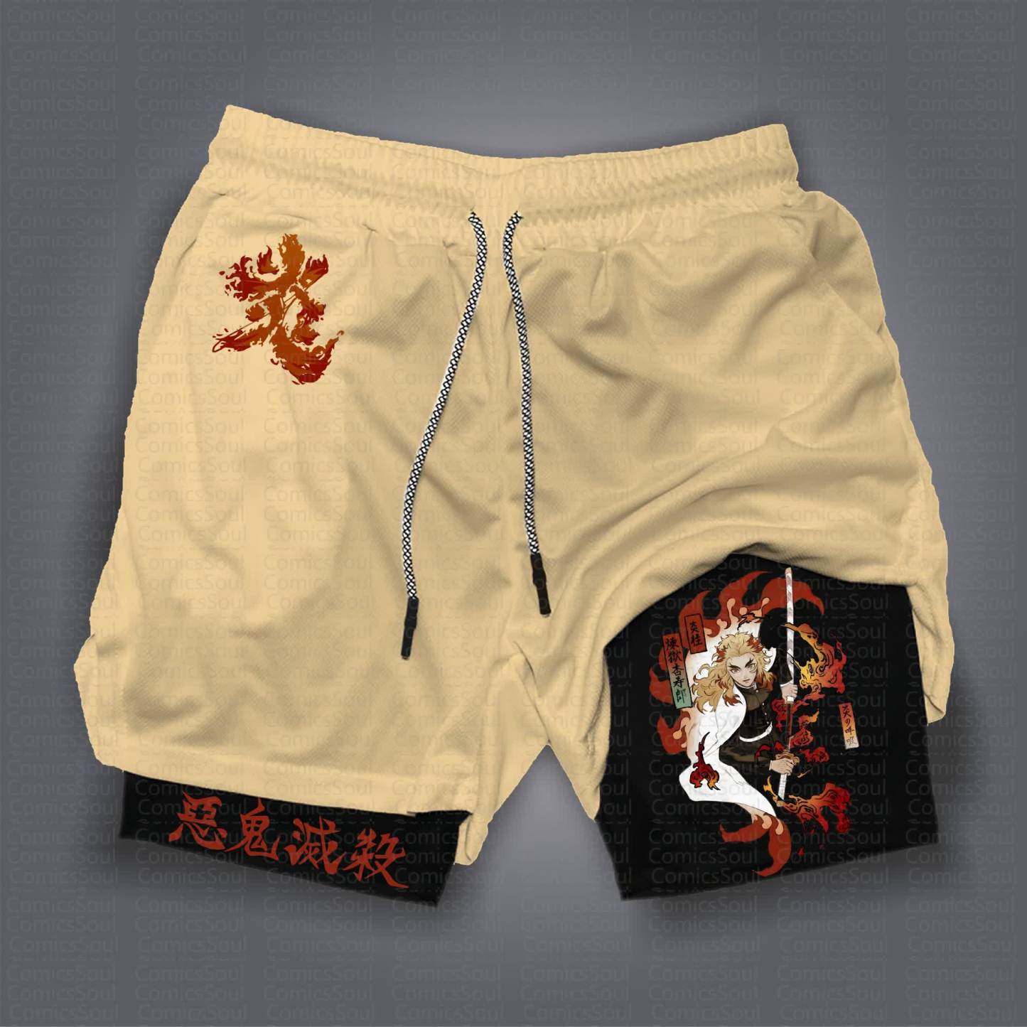 Unisex Casual Anime Streetwear Shorts 丨Demon Slayer X Pokémon