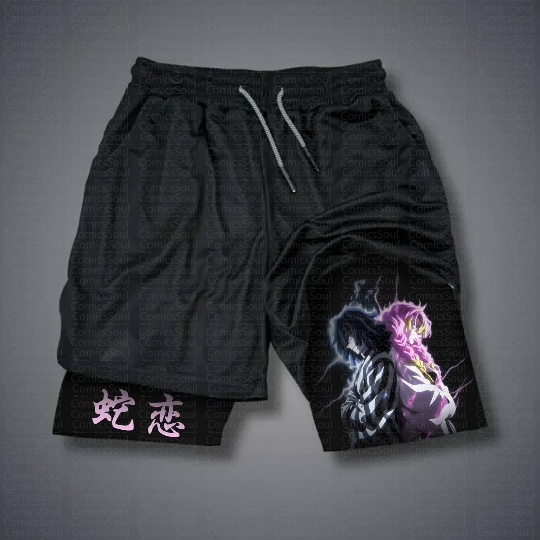 Unisex Casual Anime Streetwear Shorts 丨Demon Slayer X Pokémon