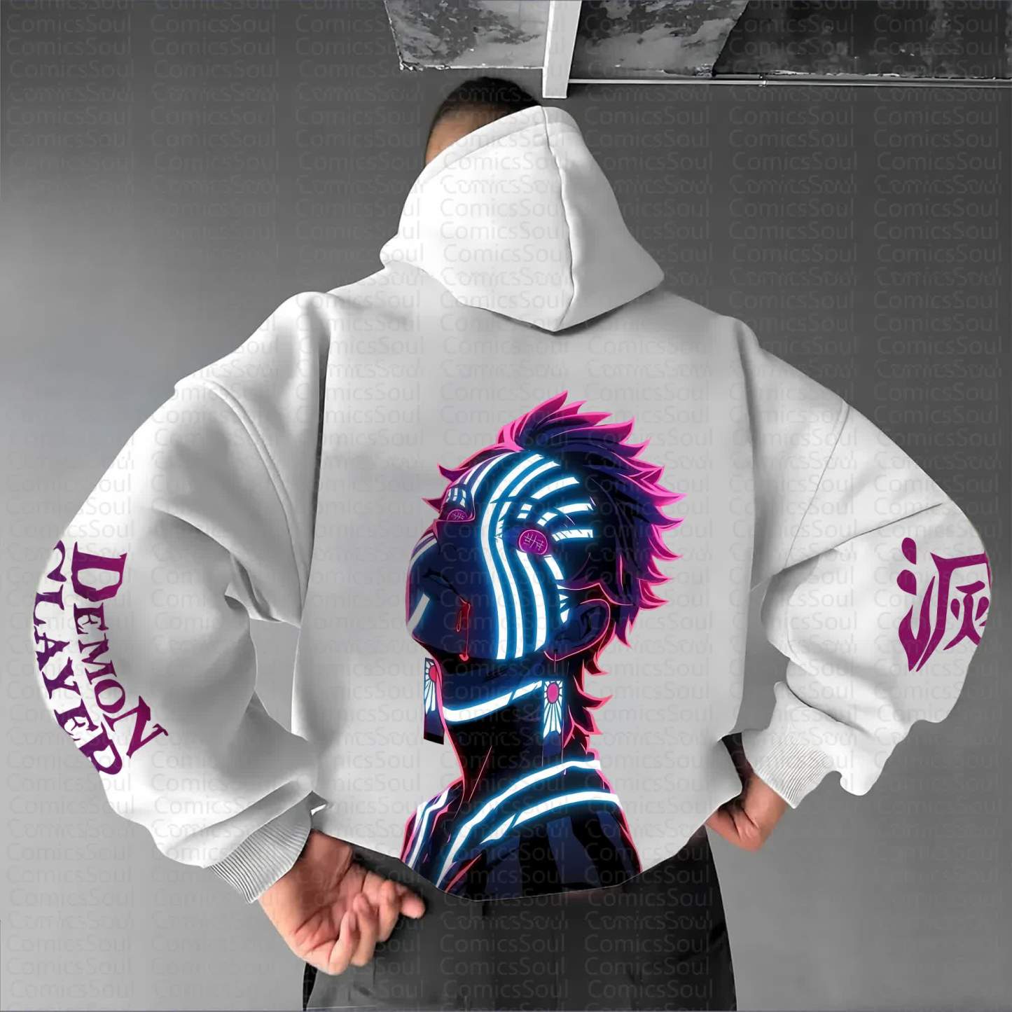 Unisex Anime Graphic Streetwear Vintage Hoodie丨Demon Slayer X Pokémon