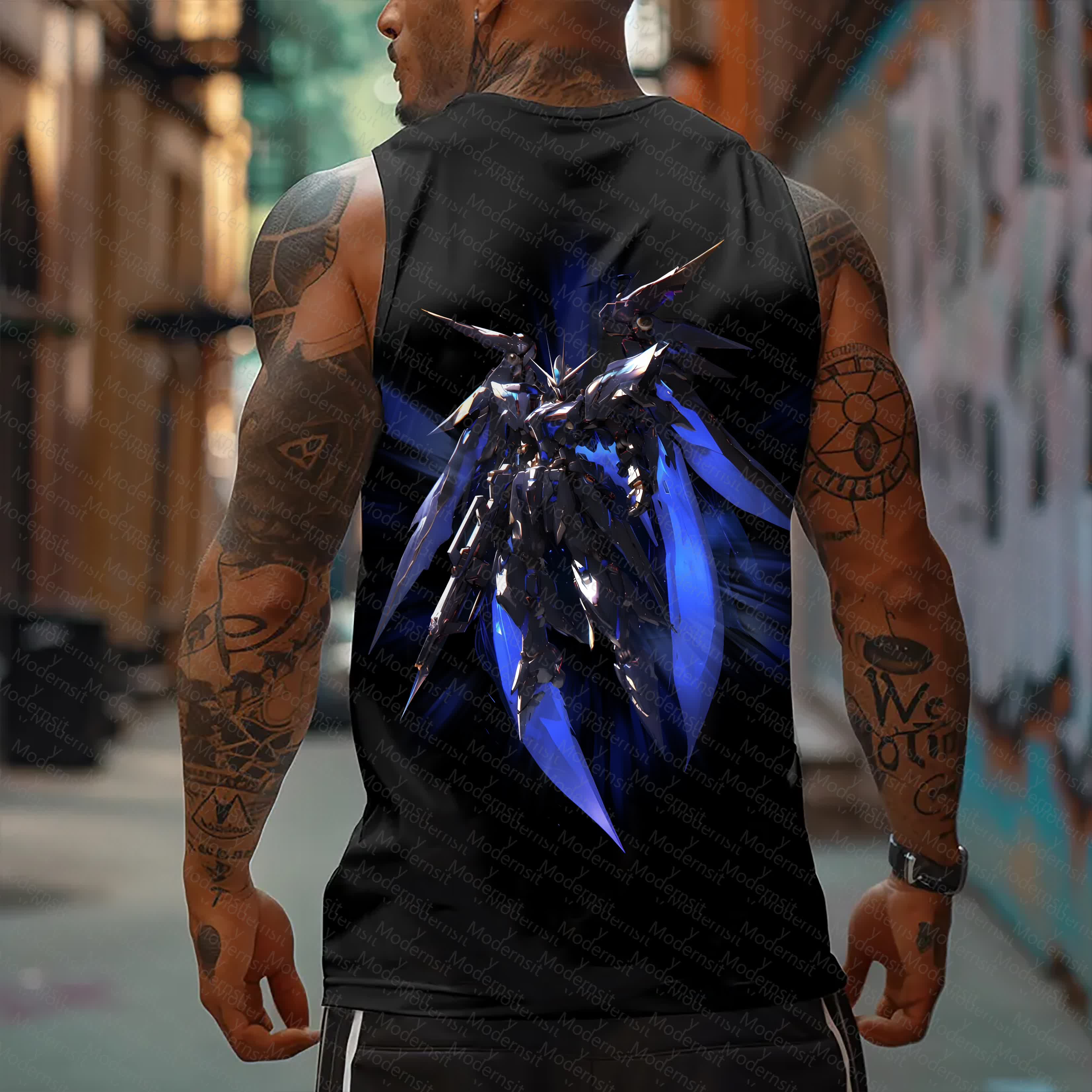 Unisex  “Gundam Series” Casual Anime  Tank Top