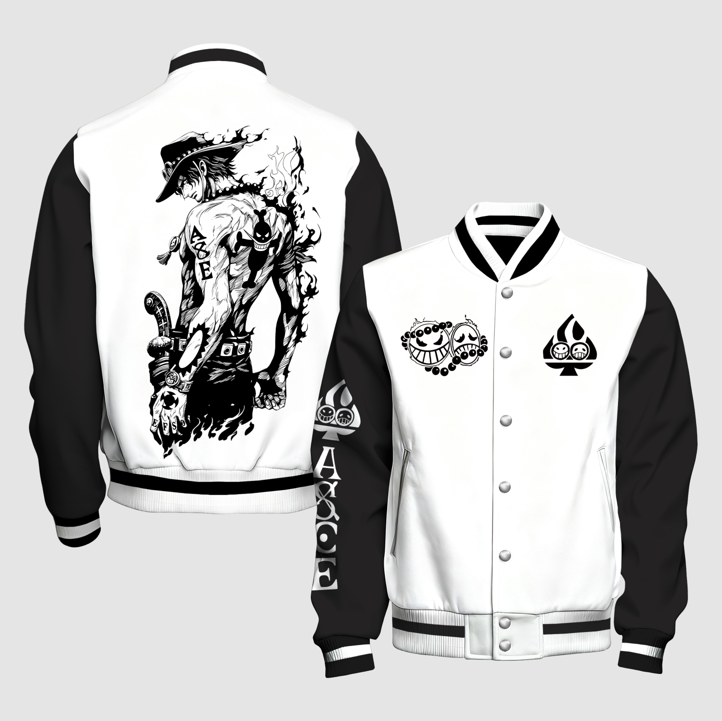 Unisex Vintage Anime Graphic Jacket