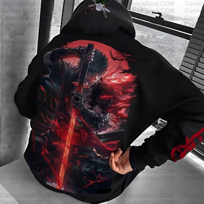 Unisex Anime Print  Casual Oversized Hoodie