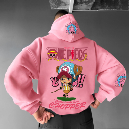 Unisex Oversized Anime Print Hoodie | One Piece 