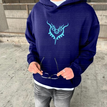 Plus Velvet Unisex Anime Graphic Streetwear Vintage Hoodie