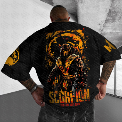 Unisex  "Mortal Kombat"  Inspired Vintage T-Shirt