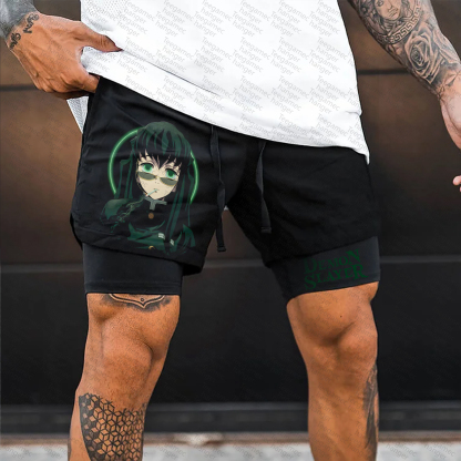 Unisex  Casual Anime Streetwear Shorts