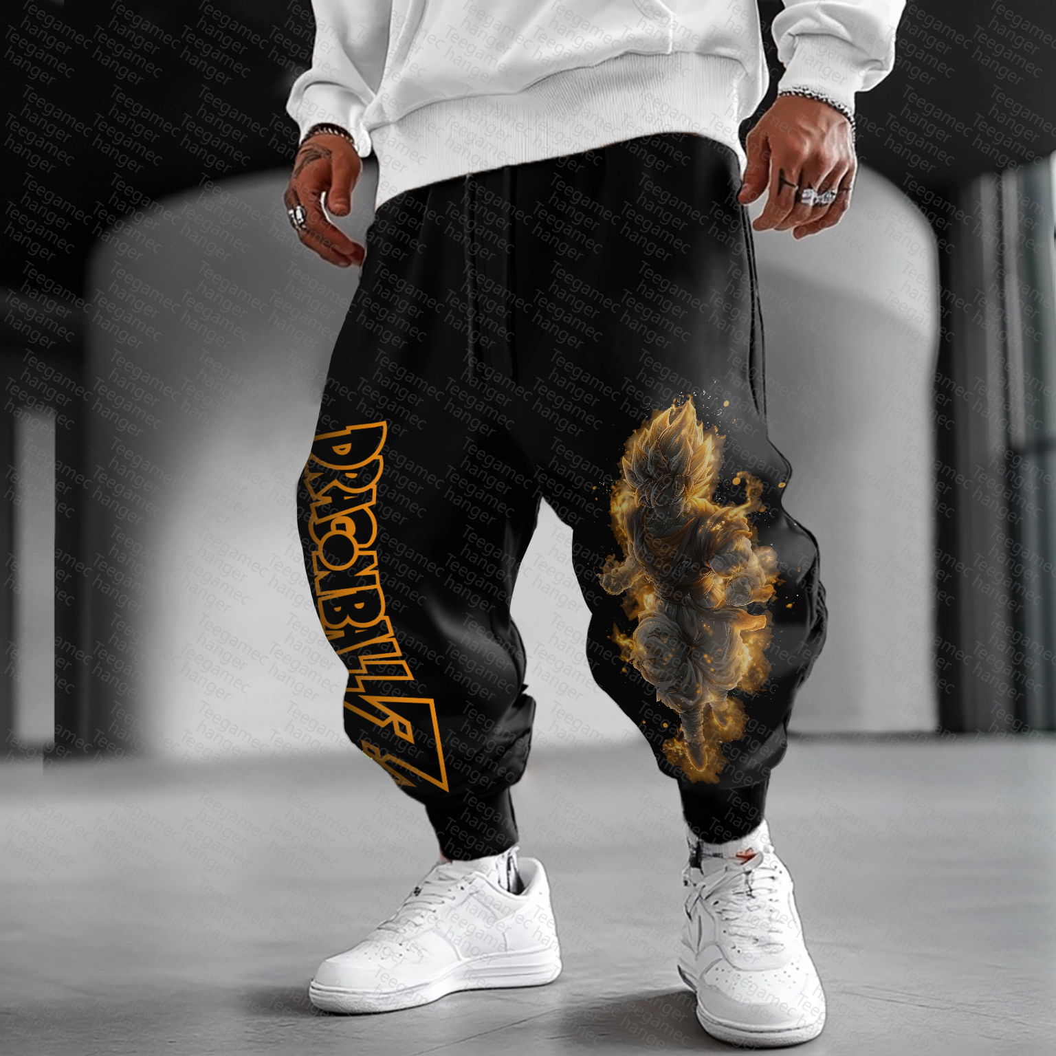 Unisex  Casual  Streetwear Pants