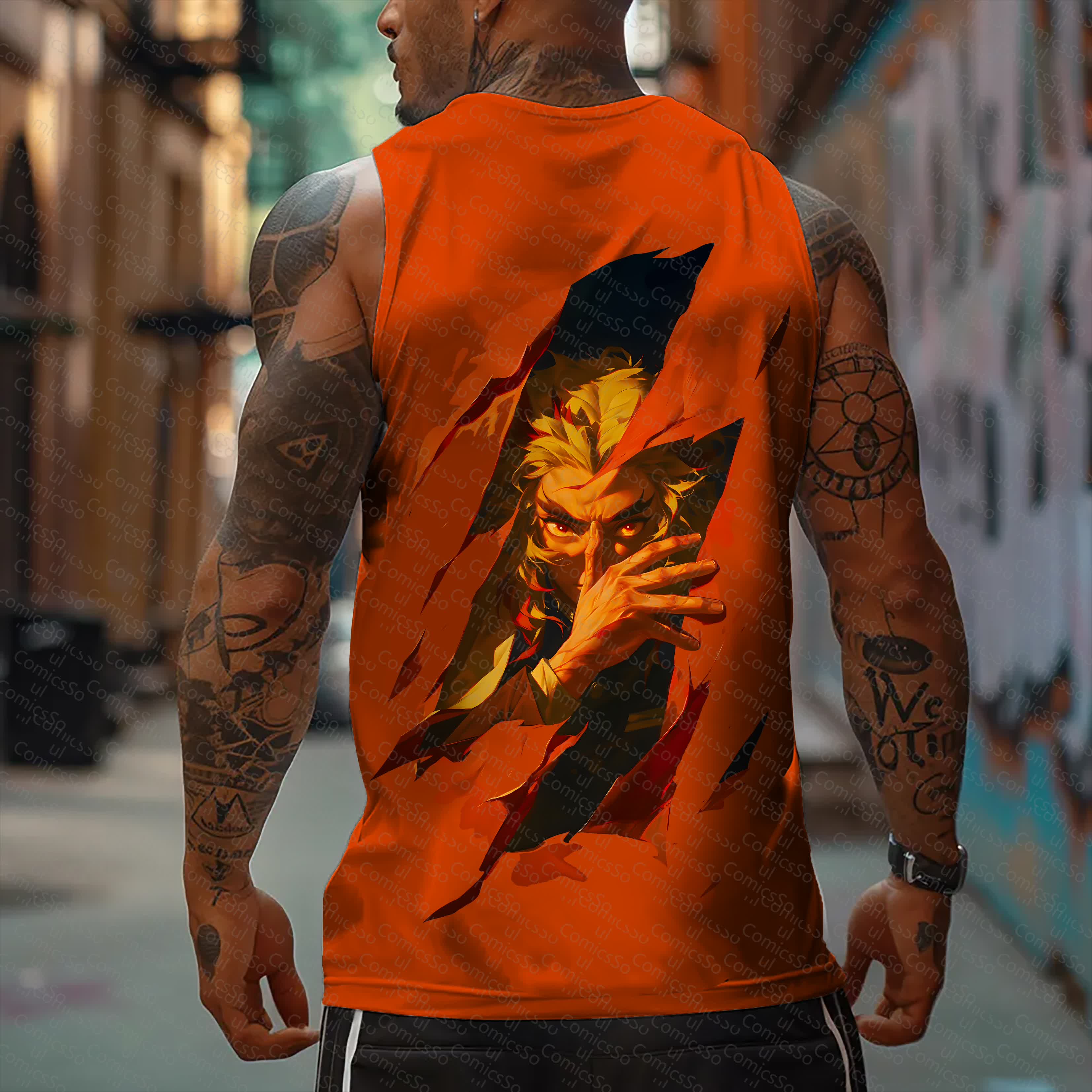 Unisex  “Demon Slayer” Casual Anime  Tank Top