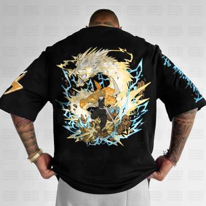 Unisex Anime Inspired Vintage T-Shirt丨Demon Slayer