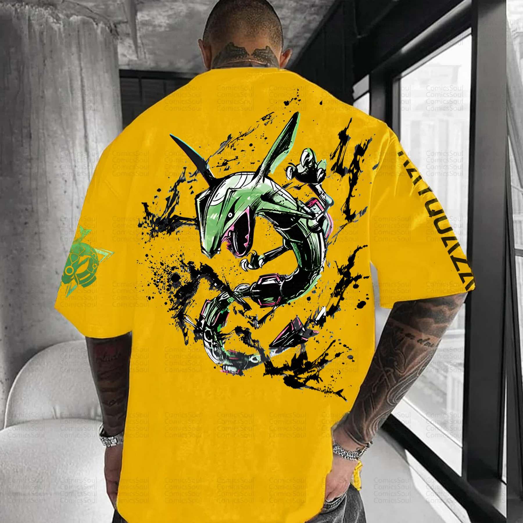 Unisex Anime Inspired Vintage T-Shirt丨Demon Slayer X Pokémon