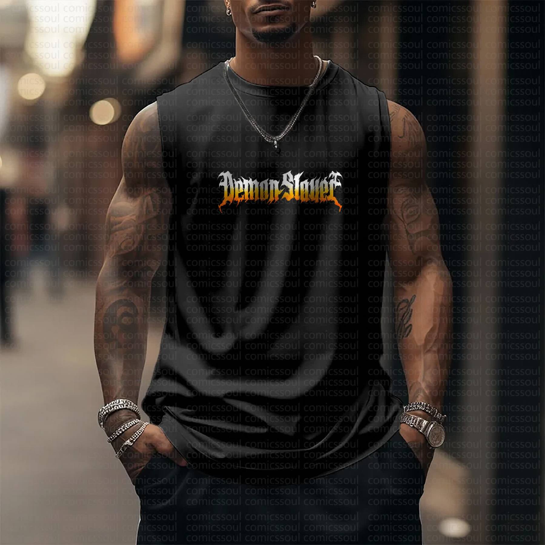 Unisex  “Demon Slayer” Casual Anime  Tank Top