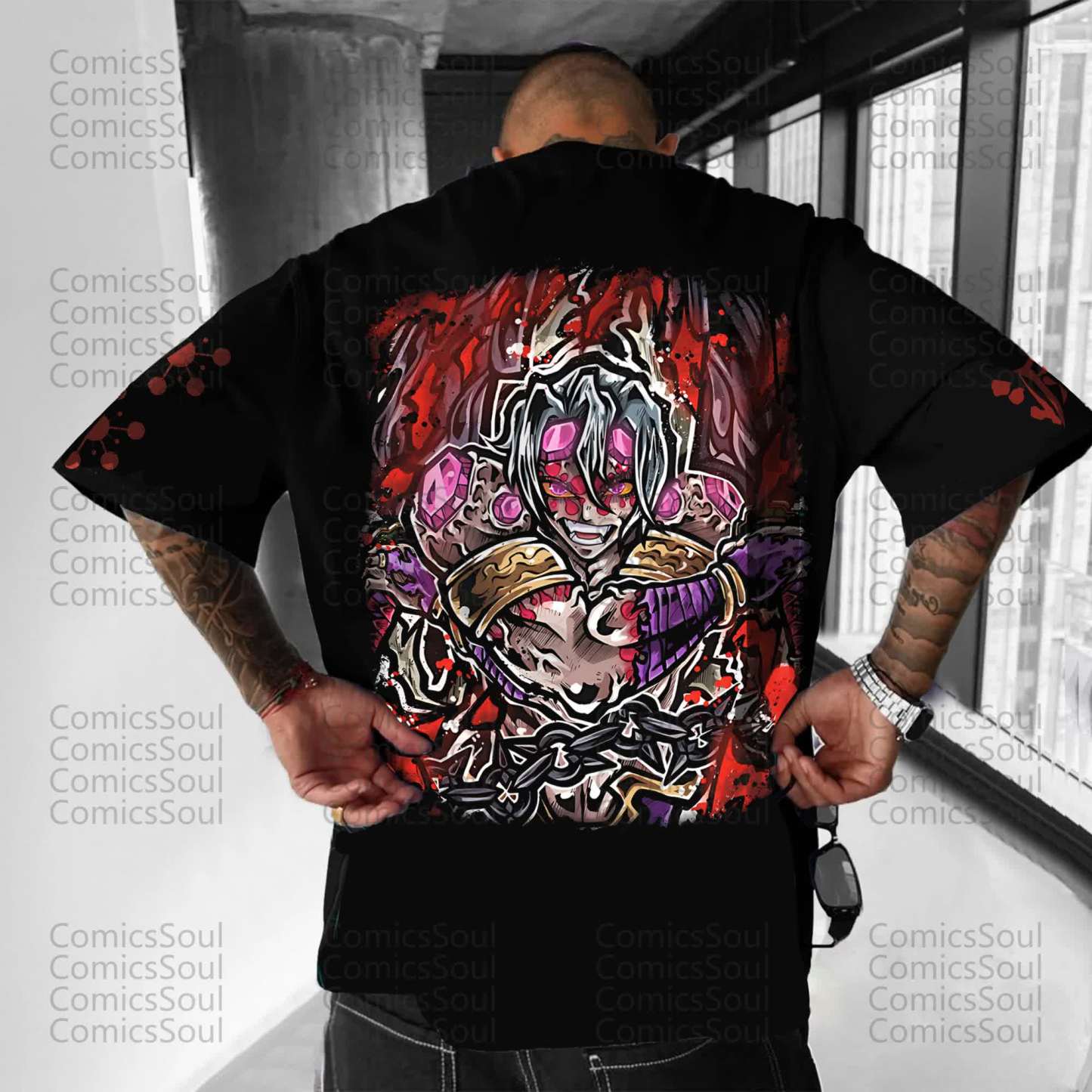 Unisex Anime Inspired Vintage T-Shirt丨Demon Slayer X Pokémon