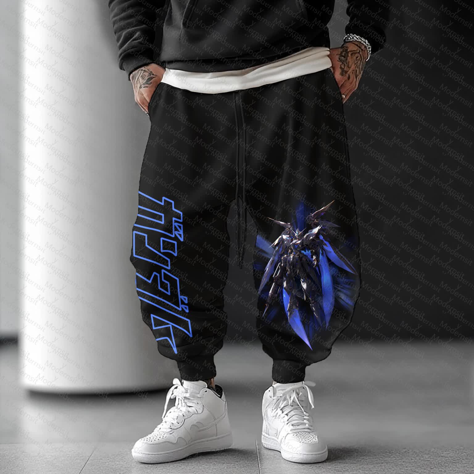 Unisex  “Gundam Series” Casual Anime Streetwear Pants