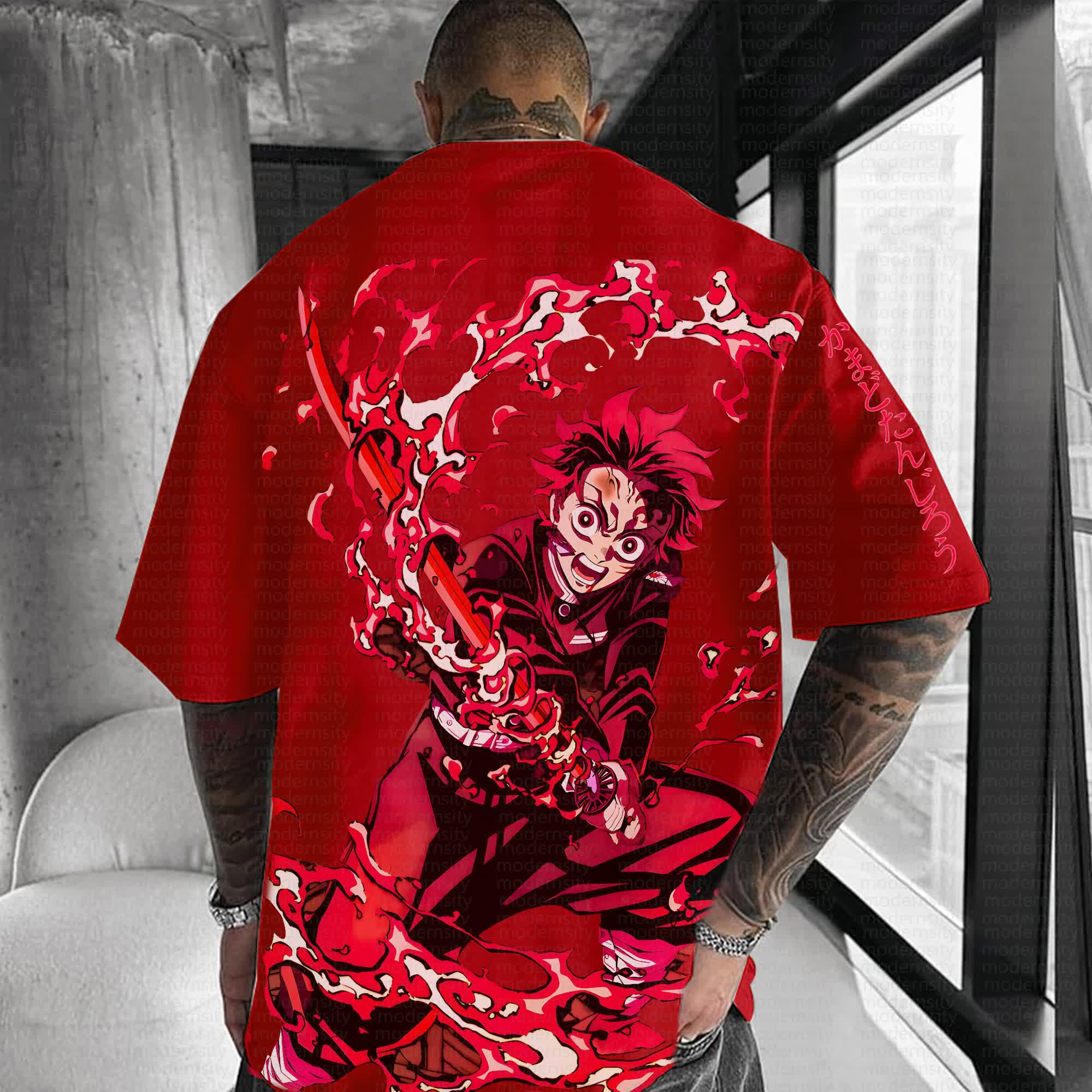 Unisex Anime Inspired Vintage T-Shirt丨Demon Slayer