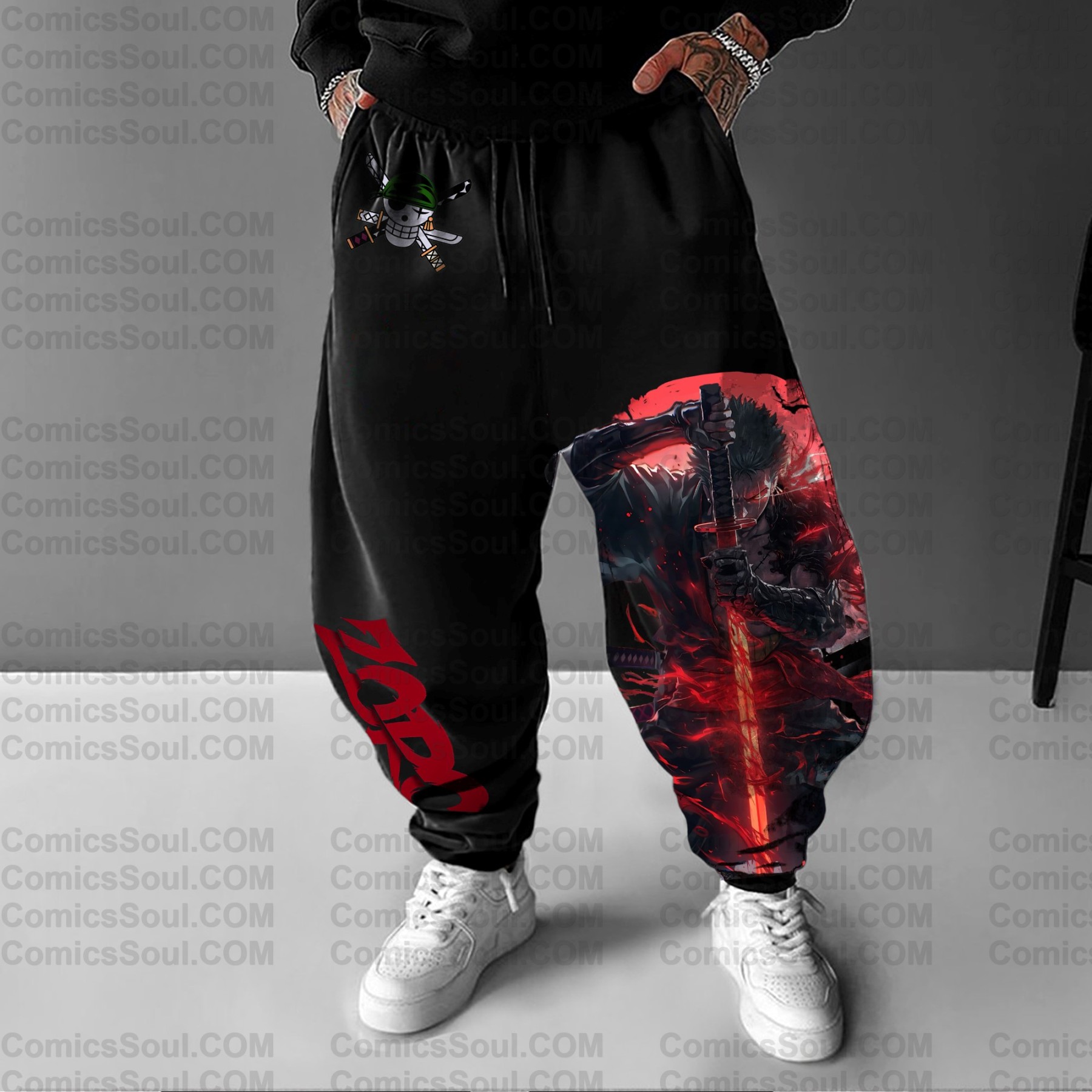Unisex Anime Printed Gift Oversized Harem Pants