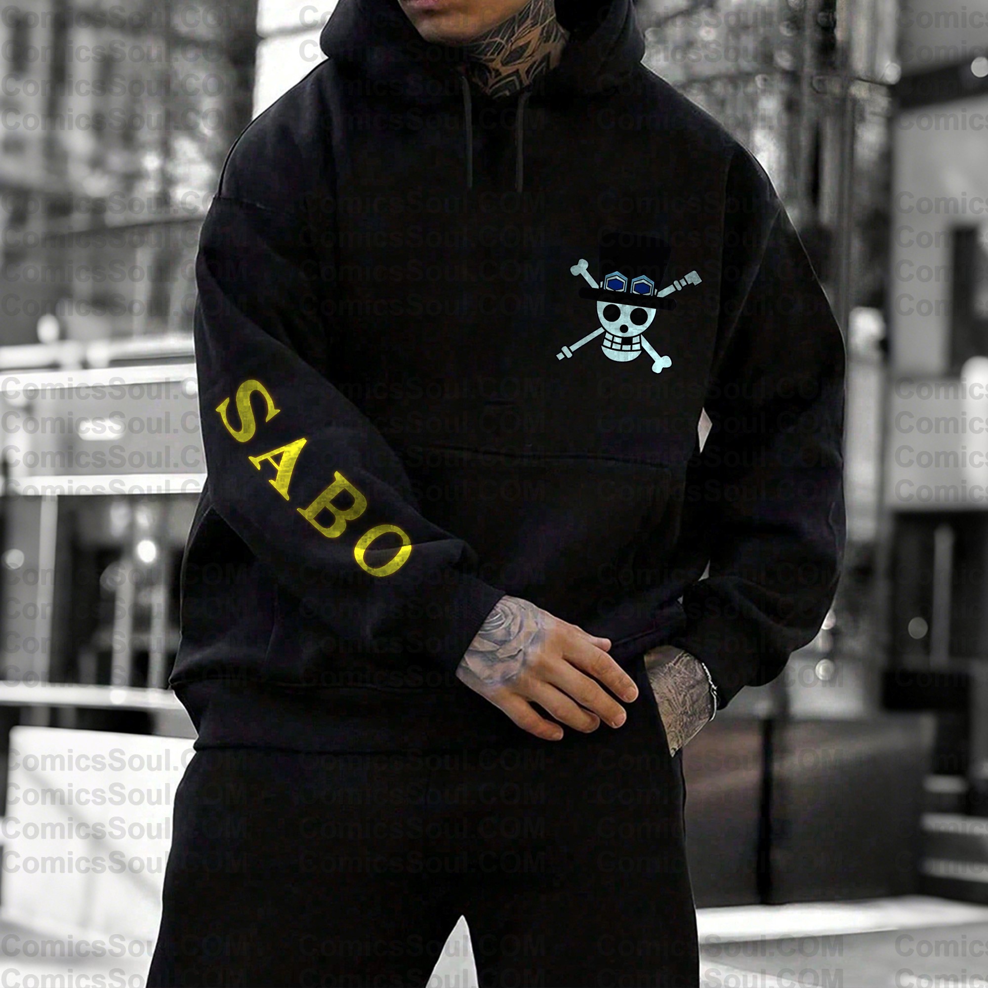 Unisex Anime Print  Casual Oversized Hoodie