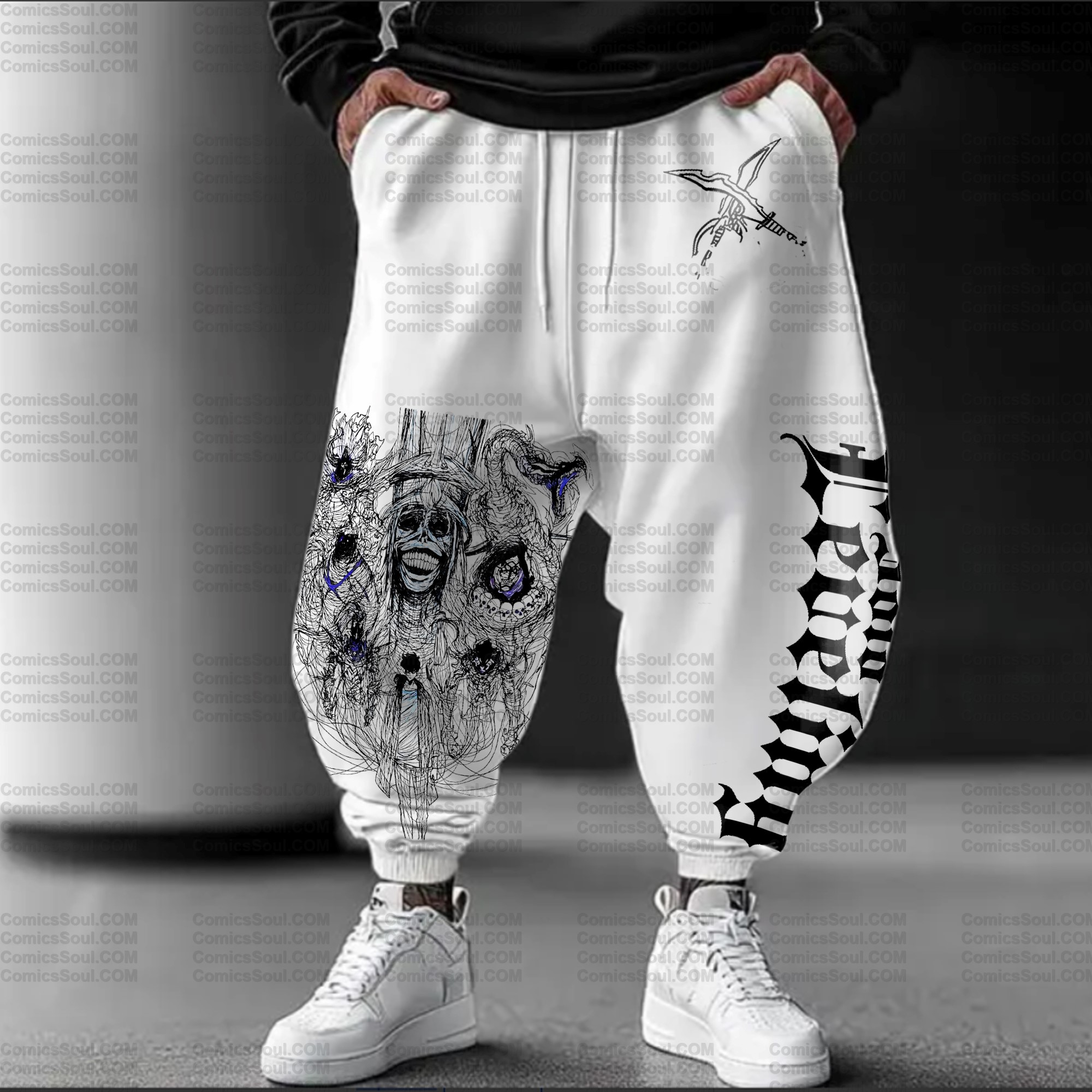 Unisex Anime Inspired Vintage Plush Pants