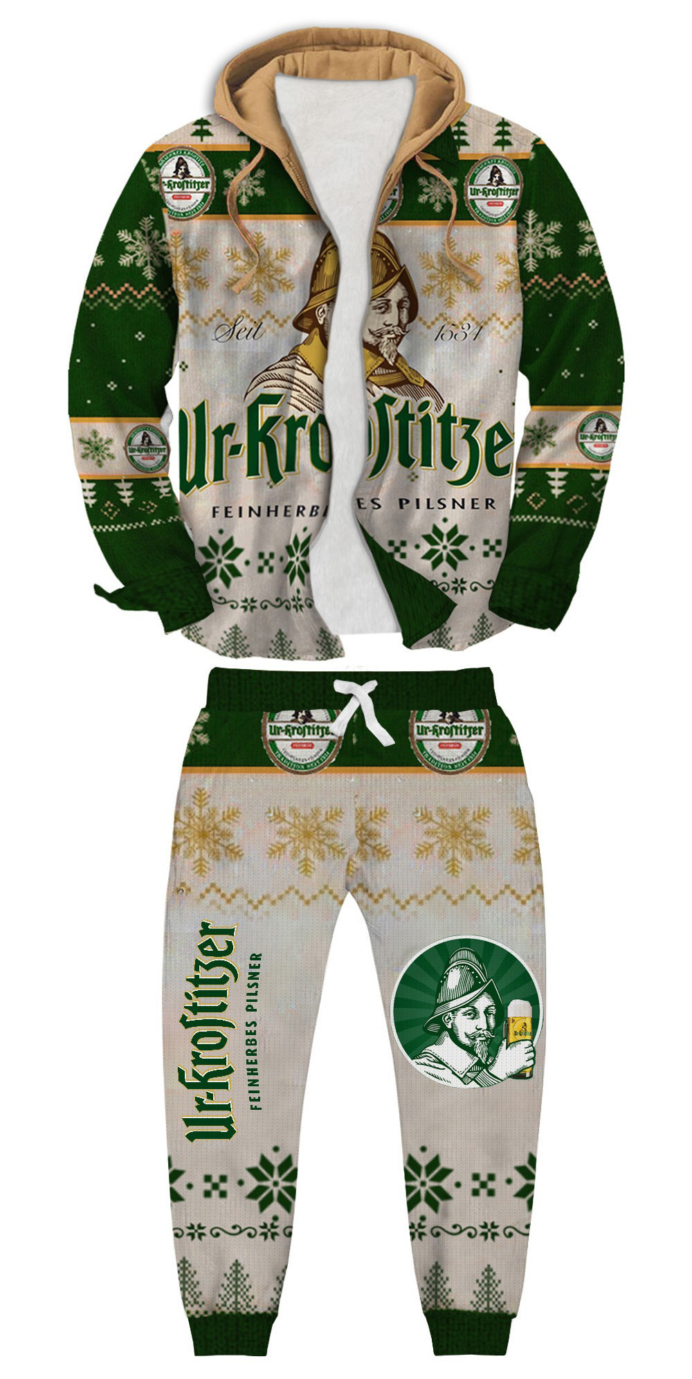 Gamechangerla®Men's Fake Two Gradient Plaid Long-Sleeved Shirts Jacket Set 07e3